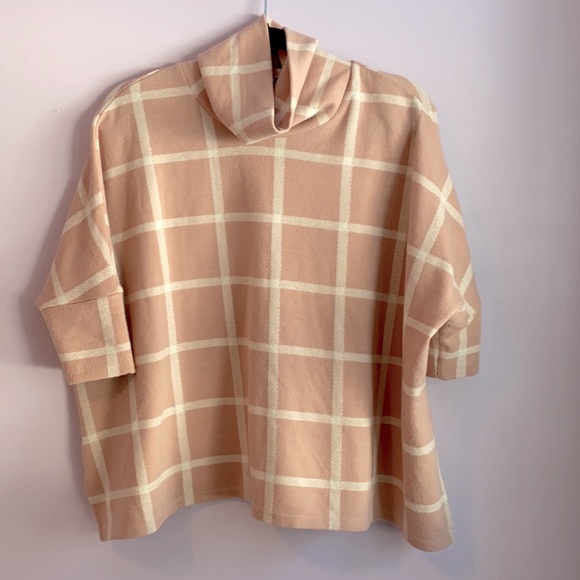 Forever New pink plaid sweater XXS - Picture 1 of 7